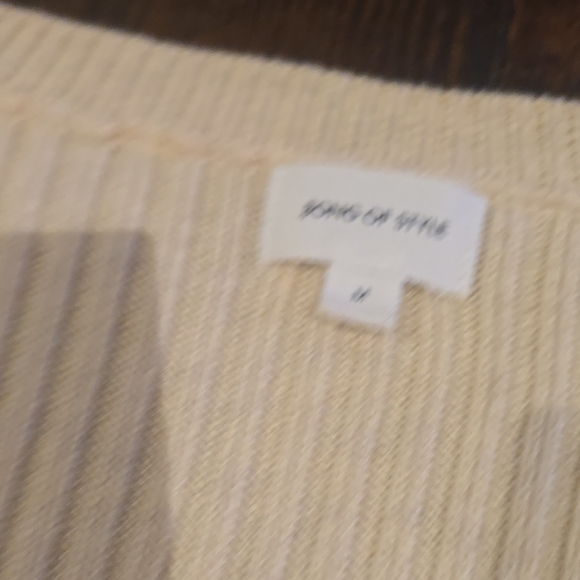 Song Of Style Knit Women's Beige Cardigan Sweater Size M - Picture 4 of 4